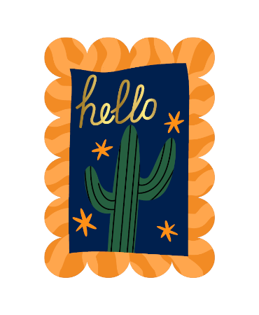 Wenskaart - hello