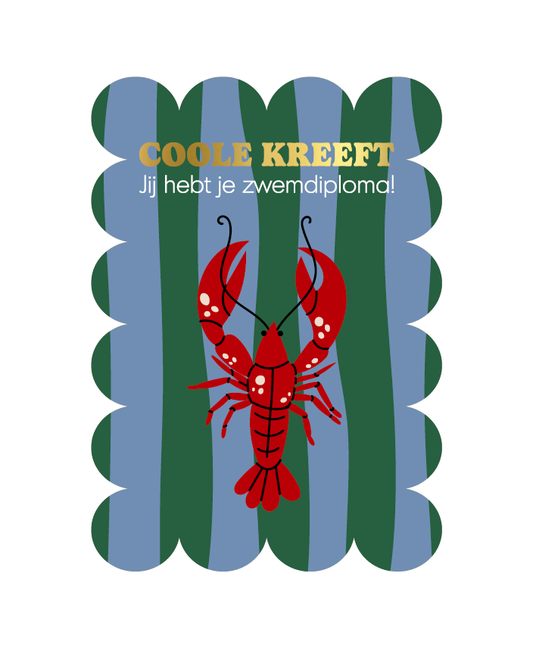 Wenskaart - zwemdiploma