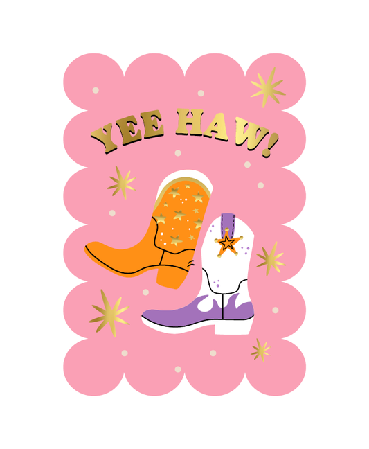 Wenskaart - yee haw!!