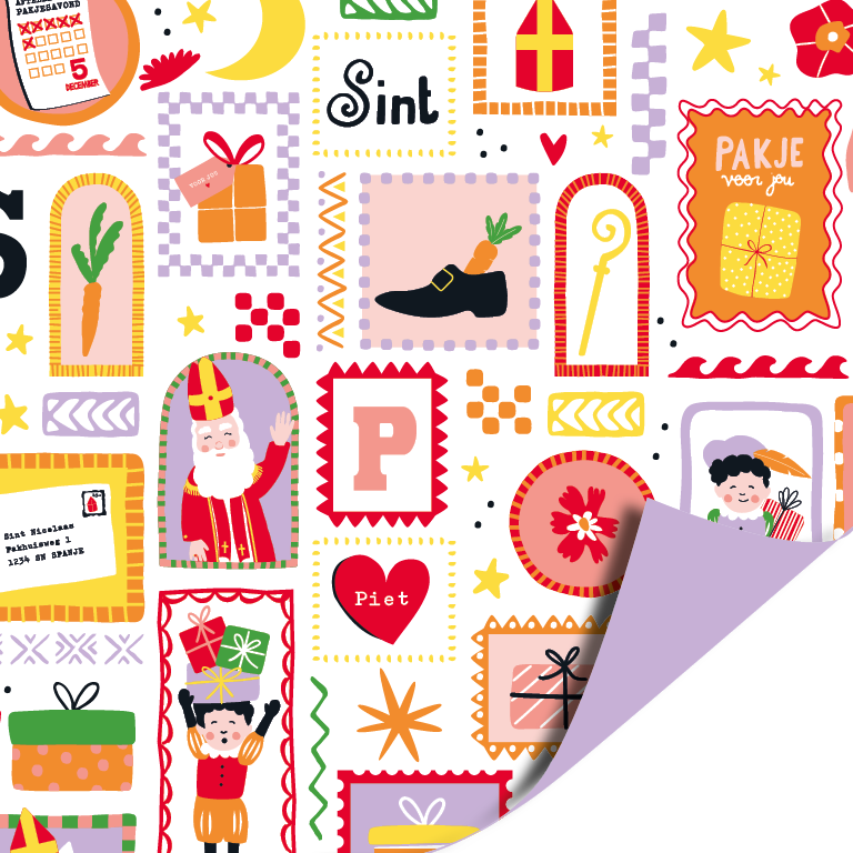 Sinterklaasfeest inpakpapier