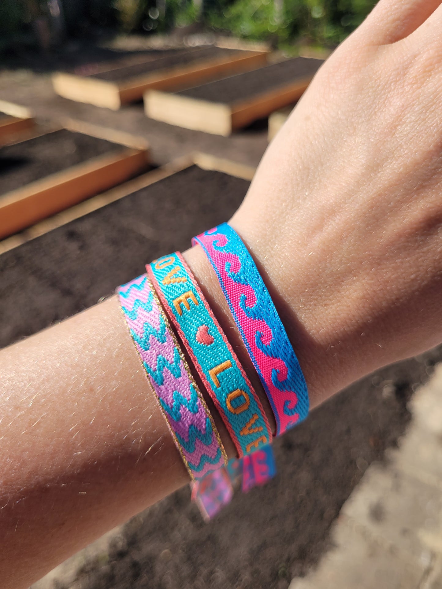 Festivalarmbandjes blauw