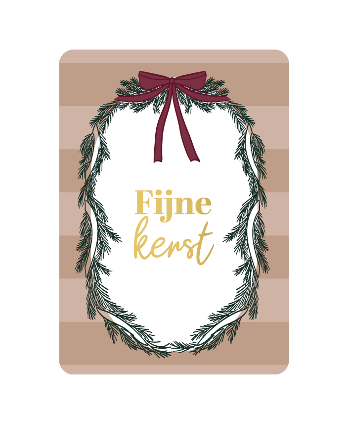 Wenskaart - Fijne kerst