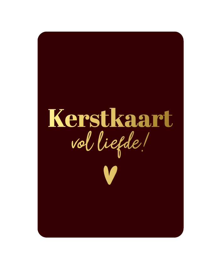 Wenskaart - Kerstkaart vol liefde