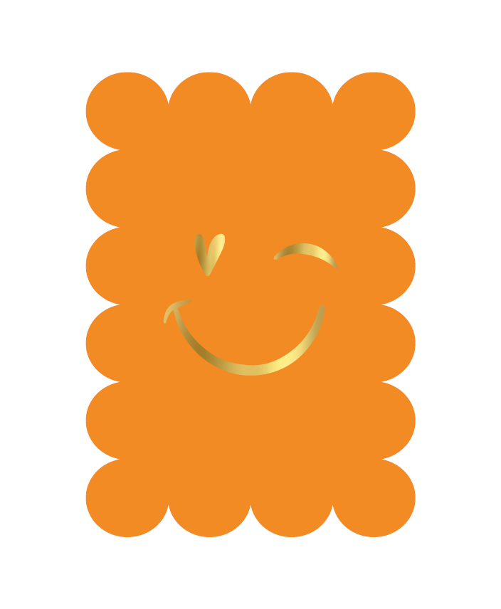 Wenskaart - Oranje met knipoog