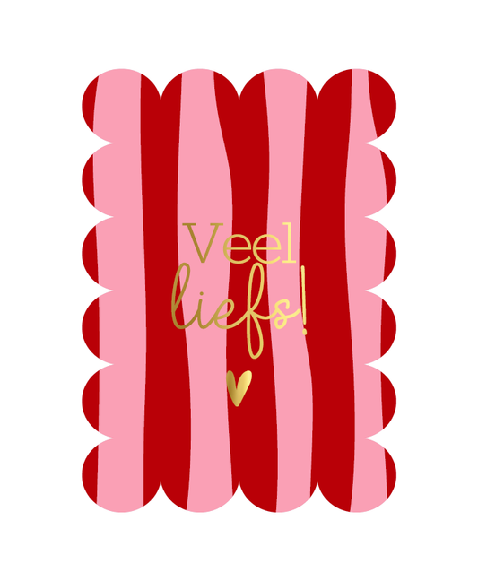 Wenskaart - veel liefs