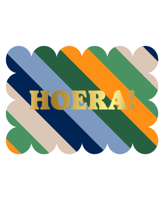 Wenskaart - hoera