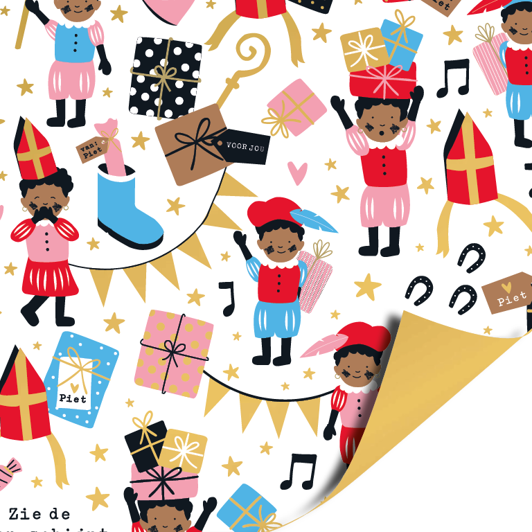 Pietenparty inpakpapier