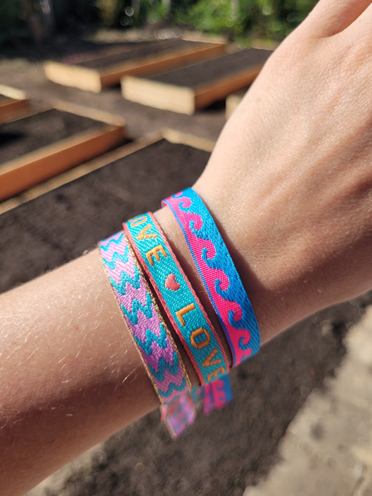 Festivalarmbandjes blauw