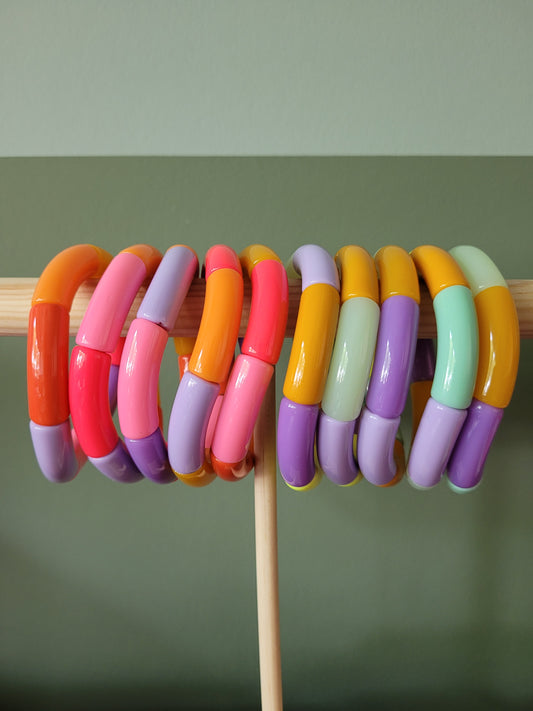 Vrolijke armbanden kleurenset 2