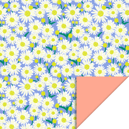 Inpakpapier zalm met bloemen