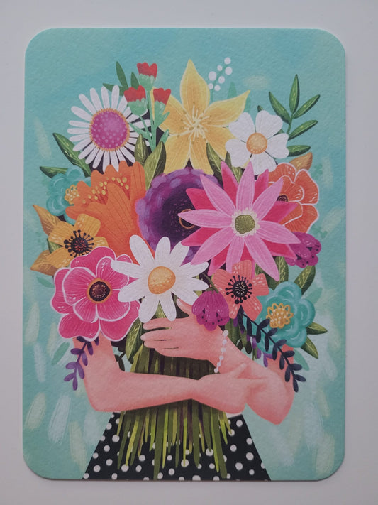 Bos bloemen blauw