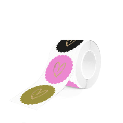 Sticker hart goud