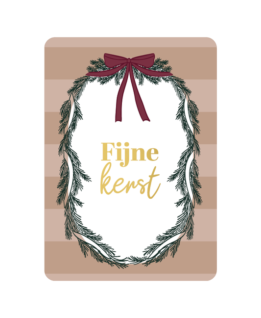 Wenskaart - Fijne kerst