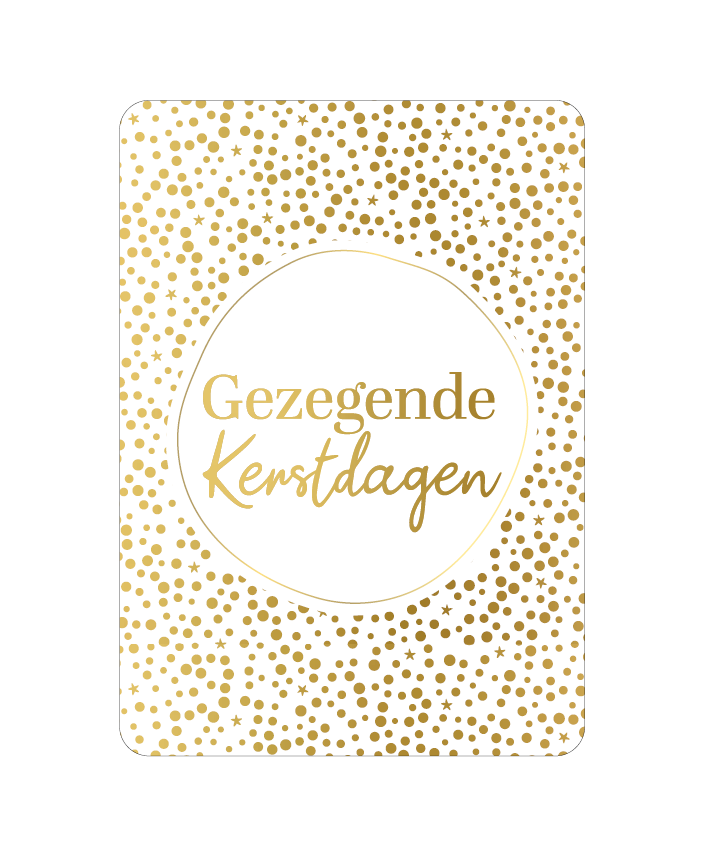 Wenskaart - Gezegende Kerstdagen