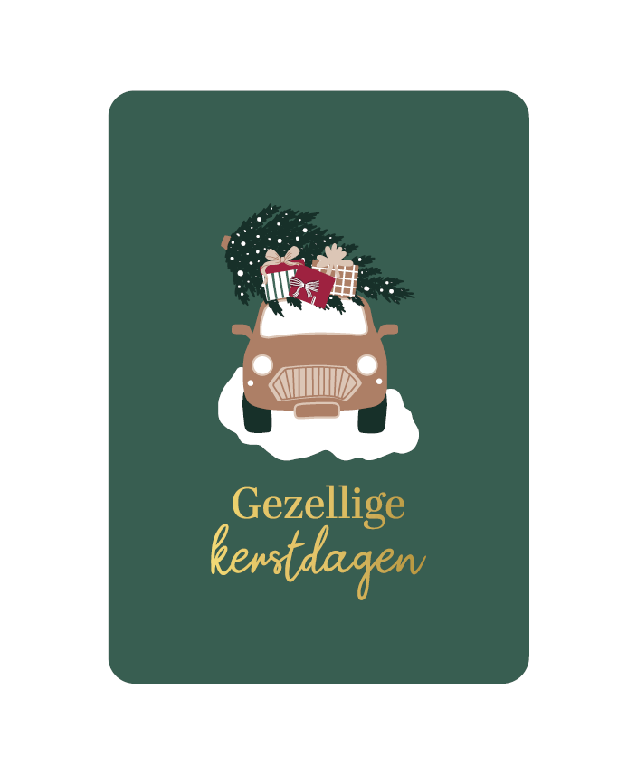 Wenskaart - Gezellige kerstdagen