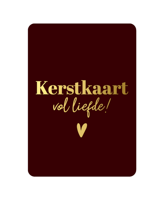 Wenskaart - Kerstkaart vol liefde