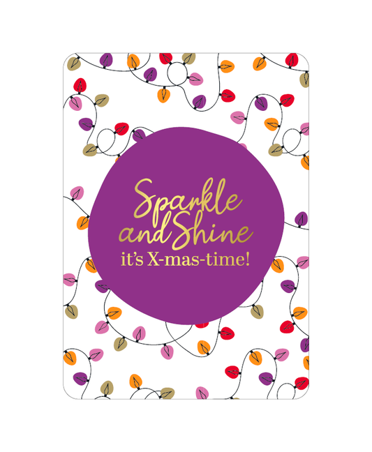 Wenskaart - Sparkle and shine