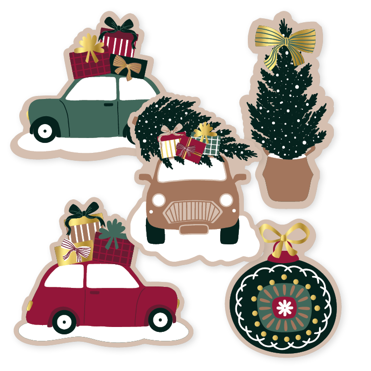 Stickers Kerst