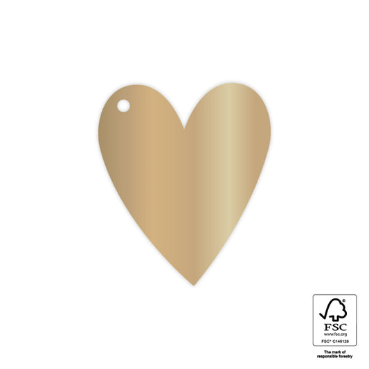 Label hart goud