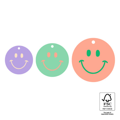 Label rond smiley