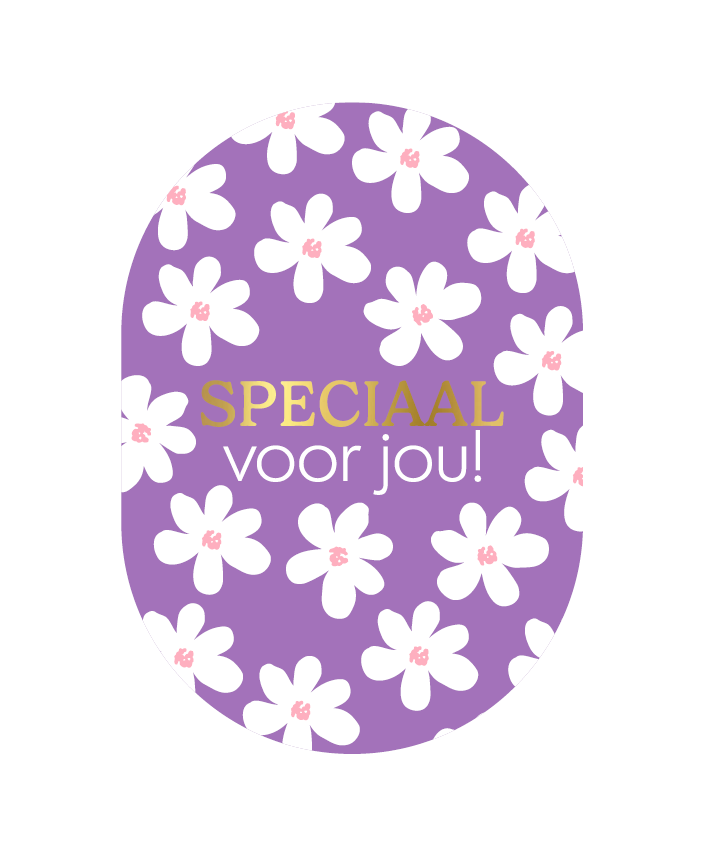 Wenskaart - Speciaal voor jou met bloemen